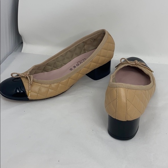 Paul Meyer Attitudes 5.5M Nude Quilted Low Heels - Picture 5 of 10